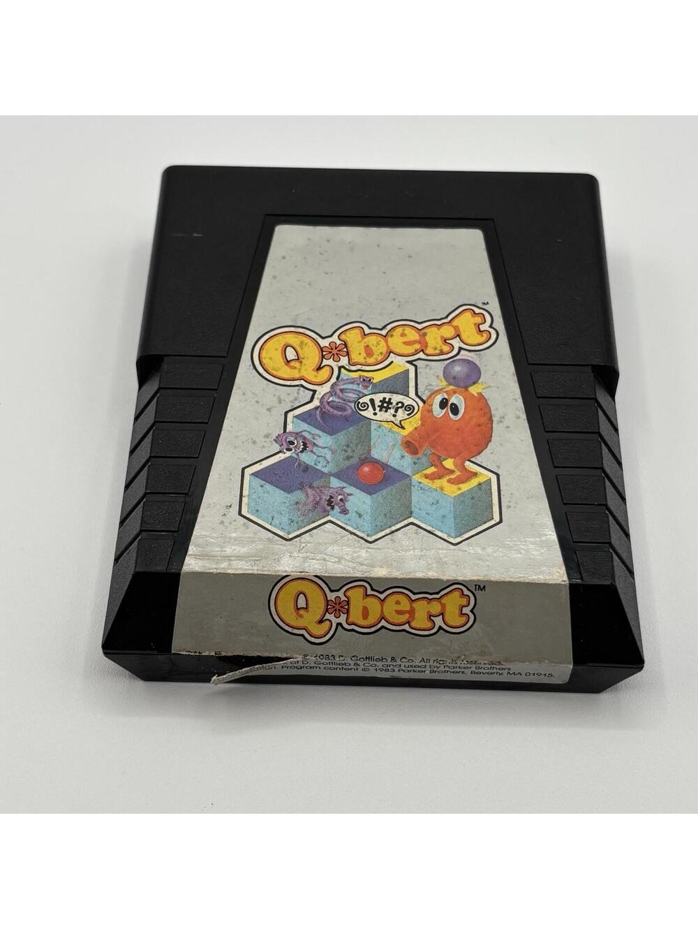 Atari 2600 Q*bert Parker Bros Cartridge Tested Working Qbert 1983